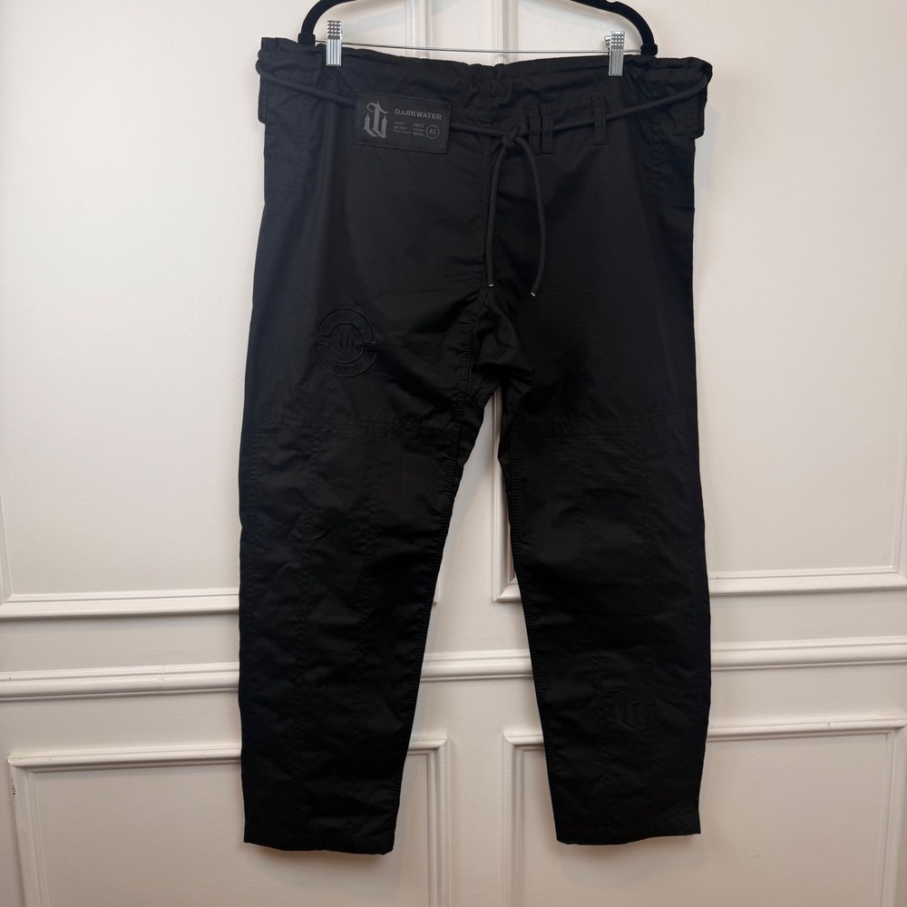 Darkwater Jiu Jitsu BJJ Pants Black Ripstop 8 Ounce Training Gi Bottoms Size A3